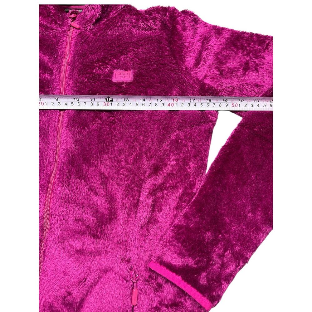 Helly Hansen Magenta Plush Fleece Jacket Women’s Full Zip Warm Outdoor Fits S/M - Picture 8 of 10